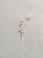 Pendentif Croix Fine Célie Plaqué Or