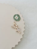 Pendentif Fée Quartz Rose Chloé Plaqué Or