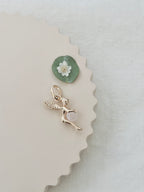 Pendentif Fée Quartz Rose Chloé Plaqué Or