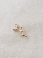 Pendentif Fée Quartz Rose Chloé Plaqué Or