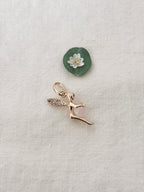 Pendentif Fée Quartz Rose Chloé Plaqué Or