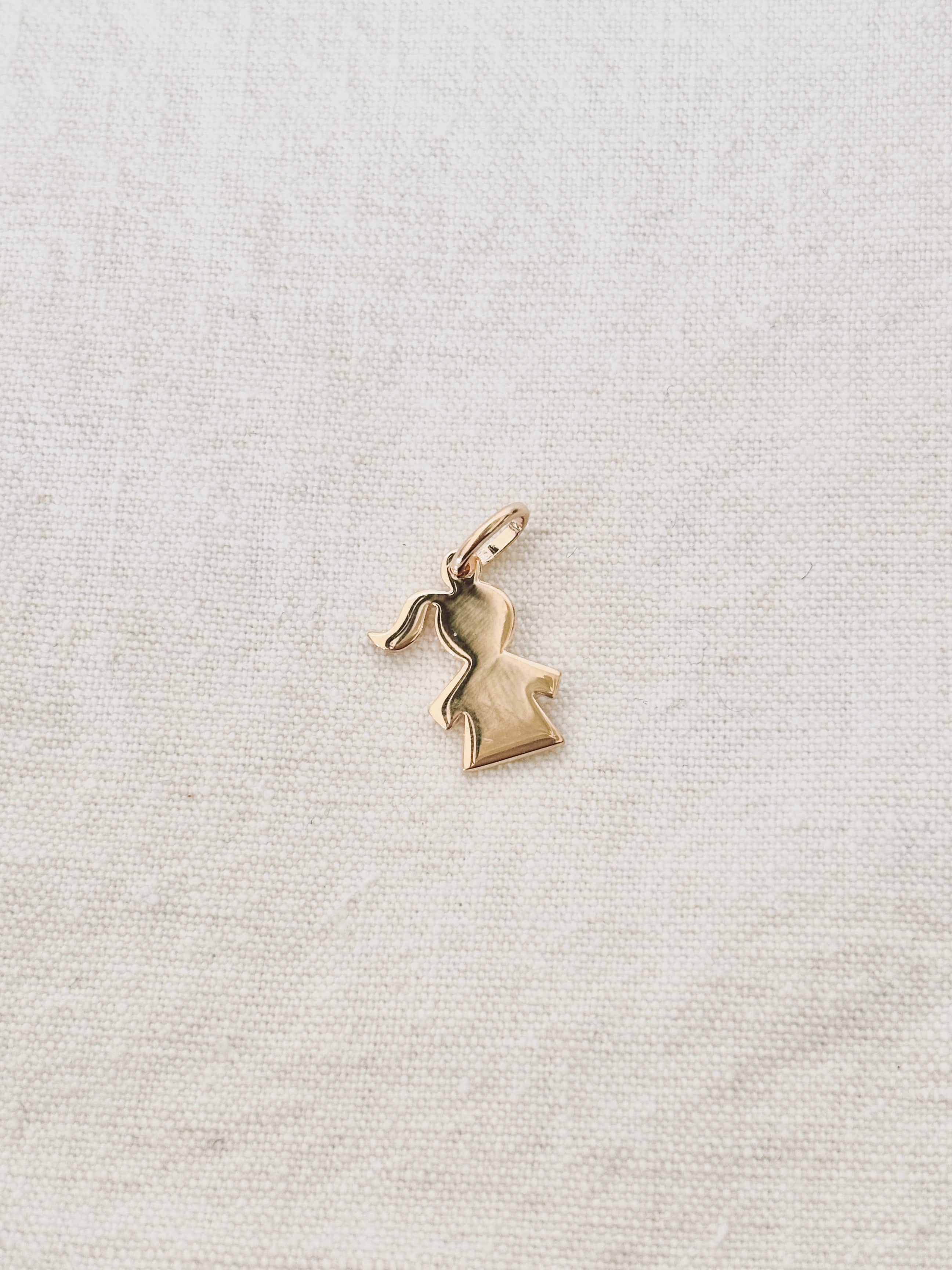 Pendentif Fillette Juliette Plaqué Or