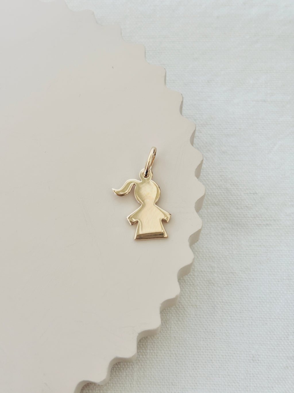 Pendentif Fillette Juliette Plaqué Or