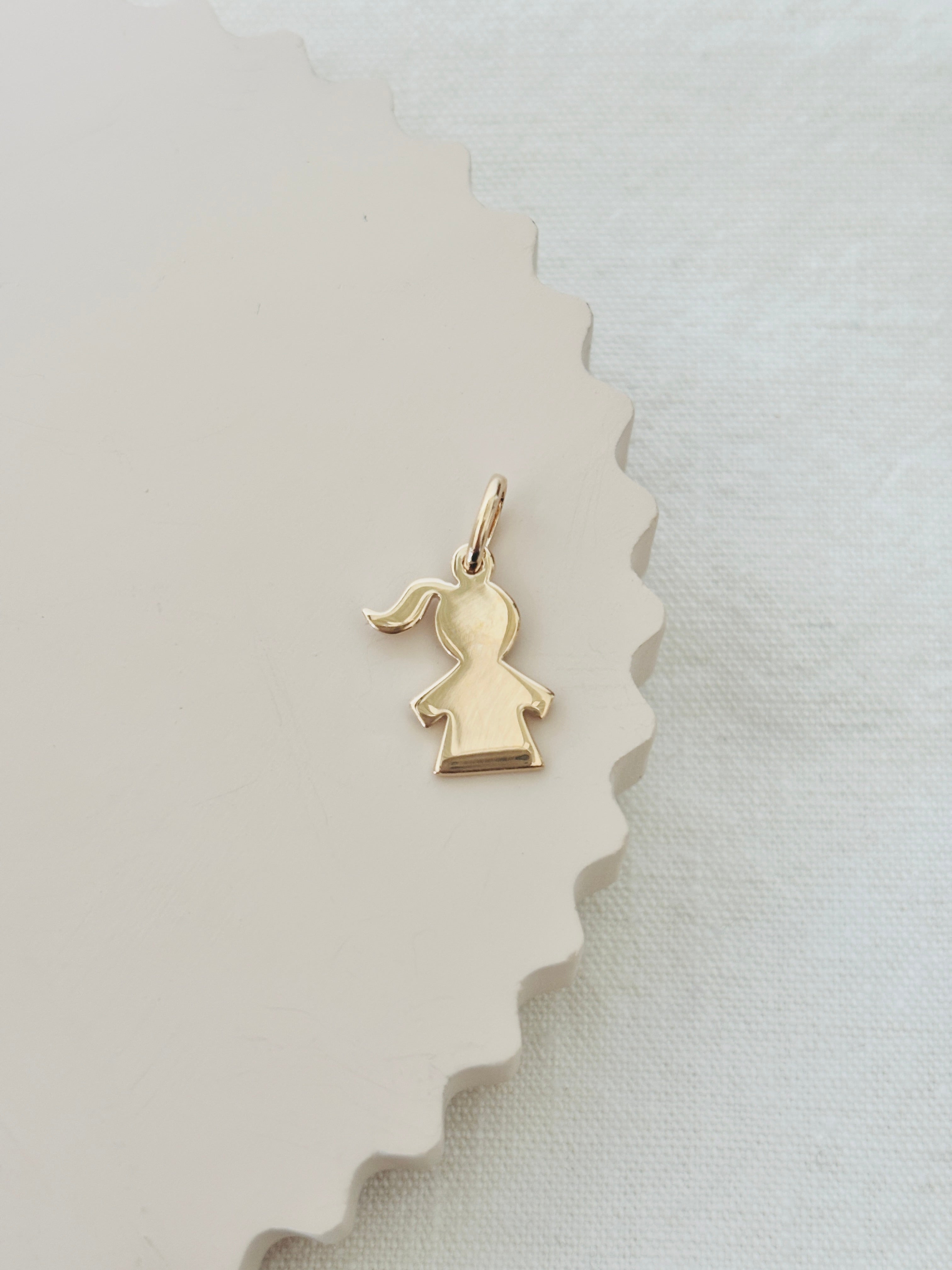 Pendentif Fillette Juliette Plaqué Or