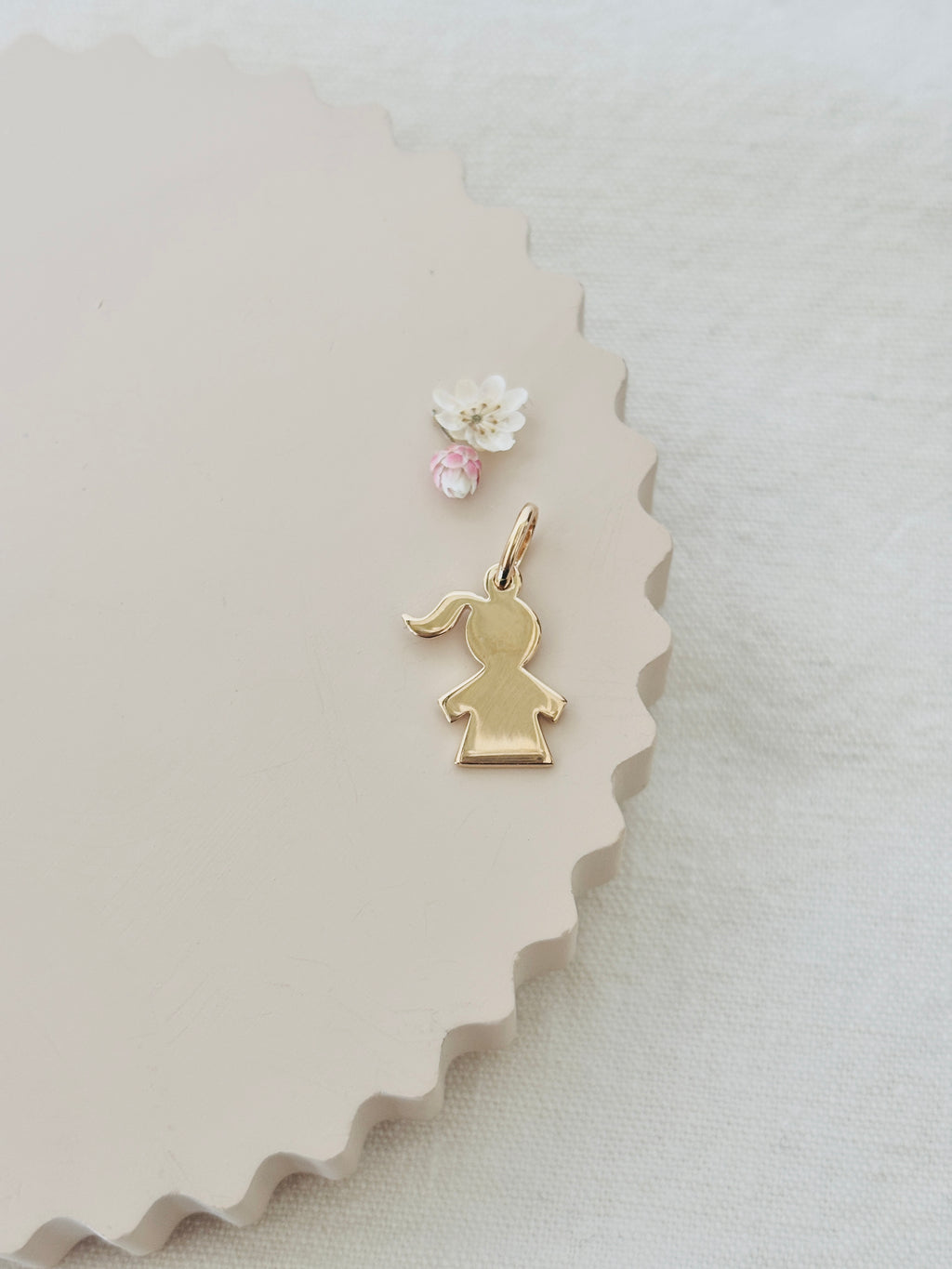Pendentif Fillette Juliette Plaqué Or