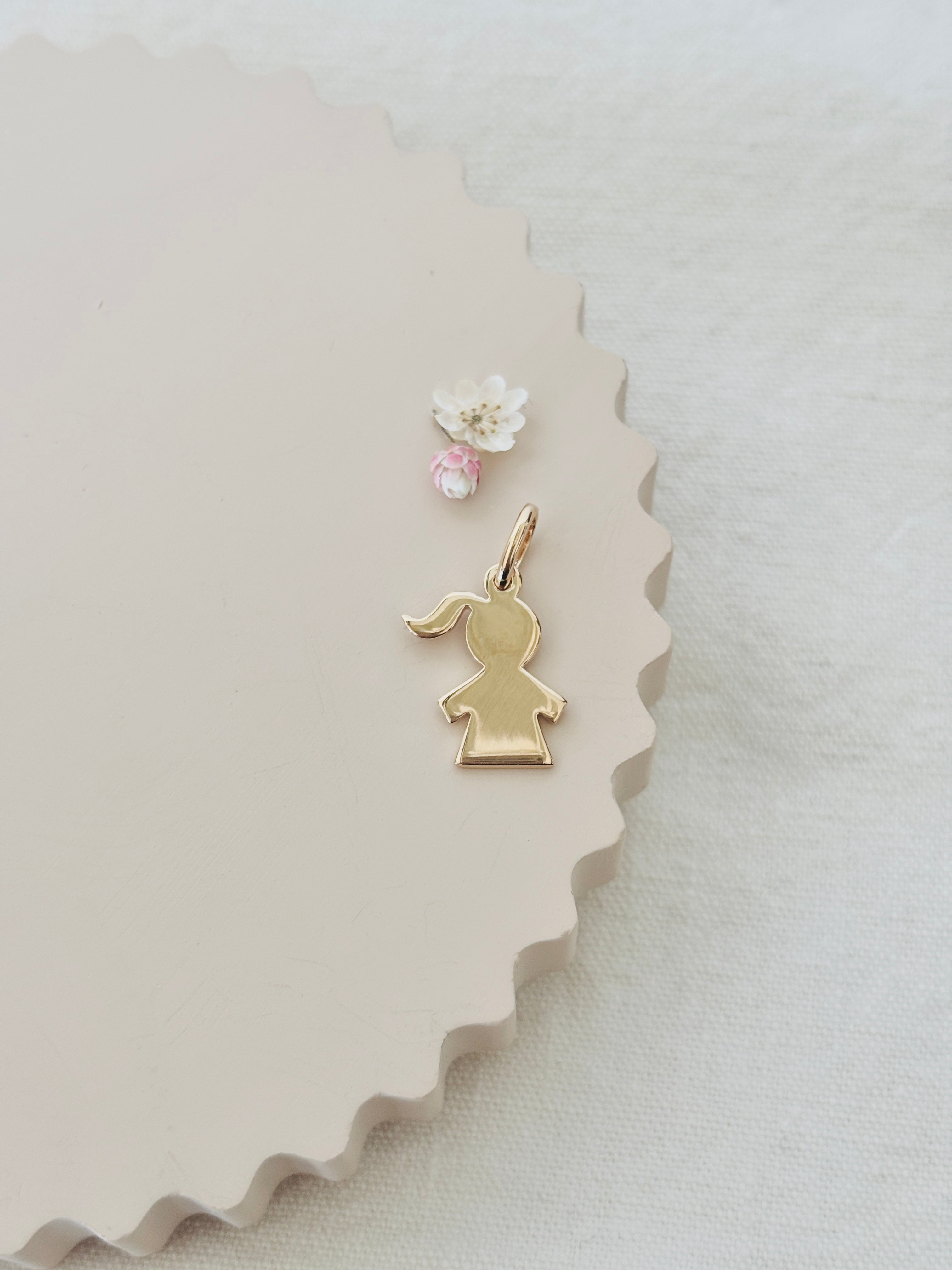 Pendentif Fillette Juliette Plaqué Or