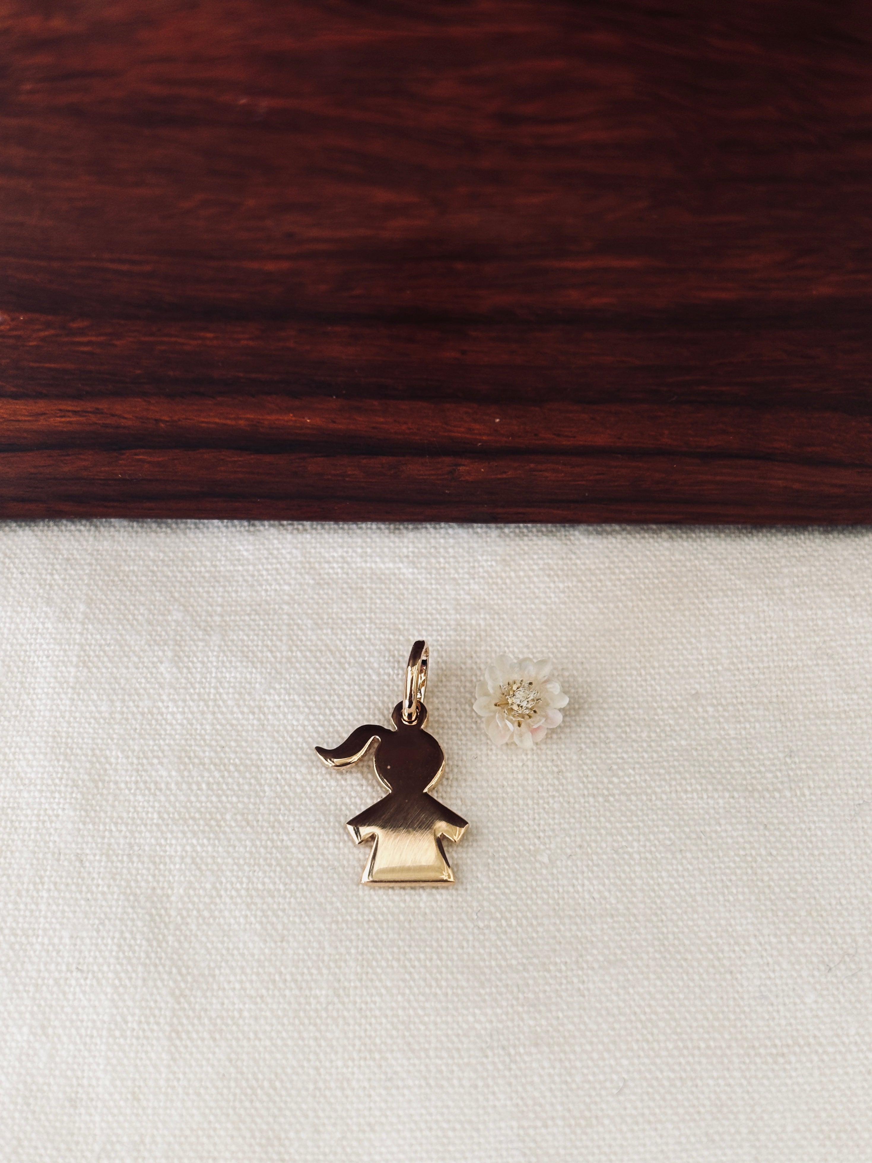 Pendentif Fillette Juliette Plaqué Or
