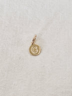 Pendentif Lettre Médaille Gabriel Plaqué Or