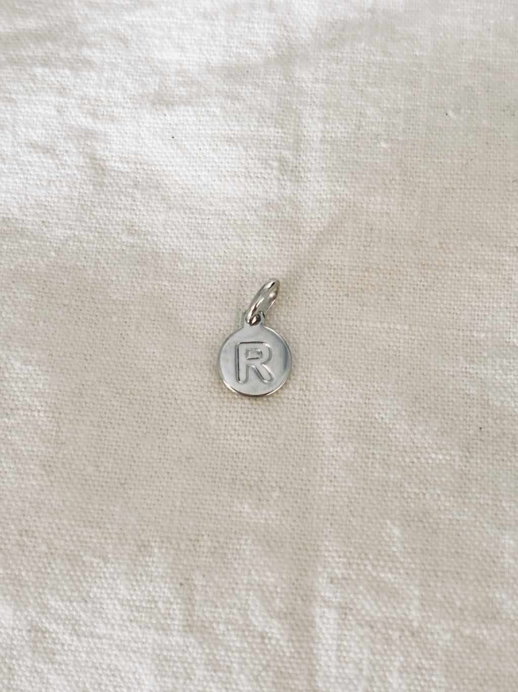 Pendentif Lettre Médaille Gabriel Argent
