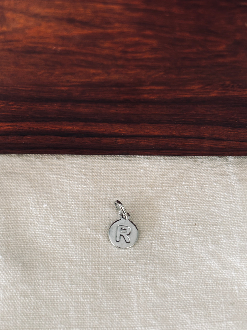 Pendentif Lettre Médaille Gabriel Argent