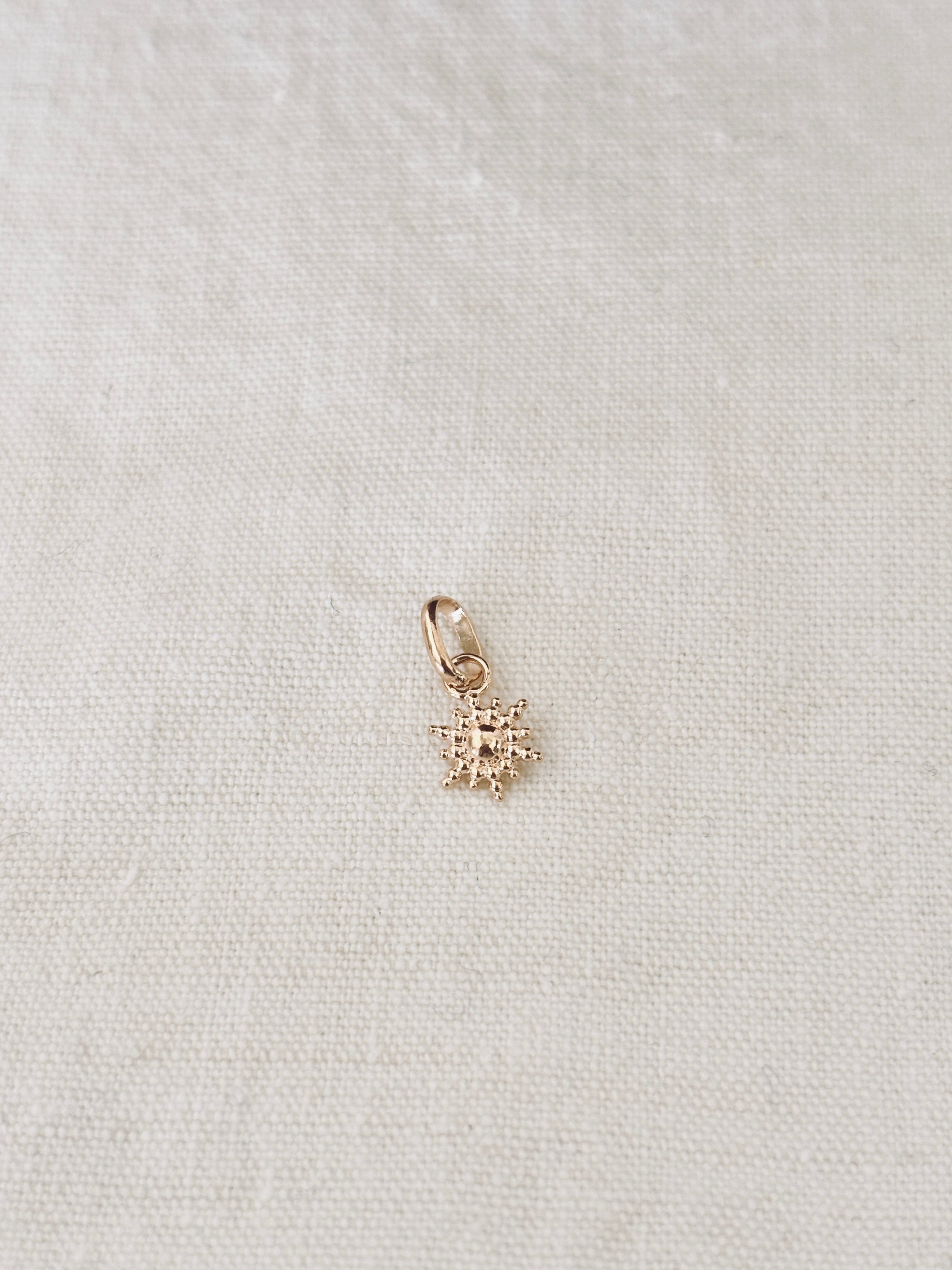Pendentif Soleil Solyne Plaqué Or