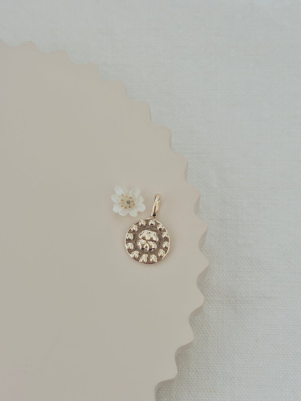 Pendentif Trèfle Thaïs Plaqué Or