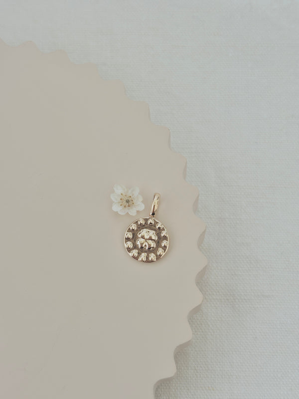 Pendentif Trèfle Thaïs Plaqué Or