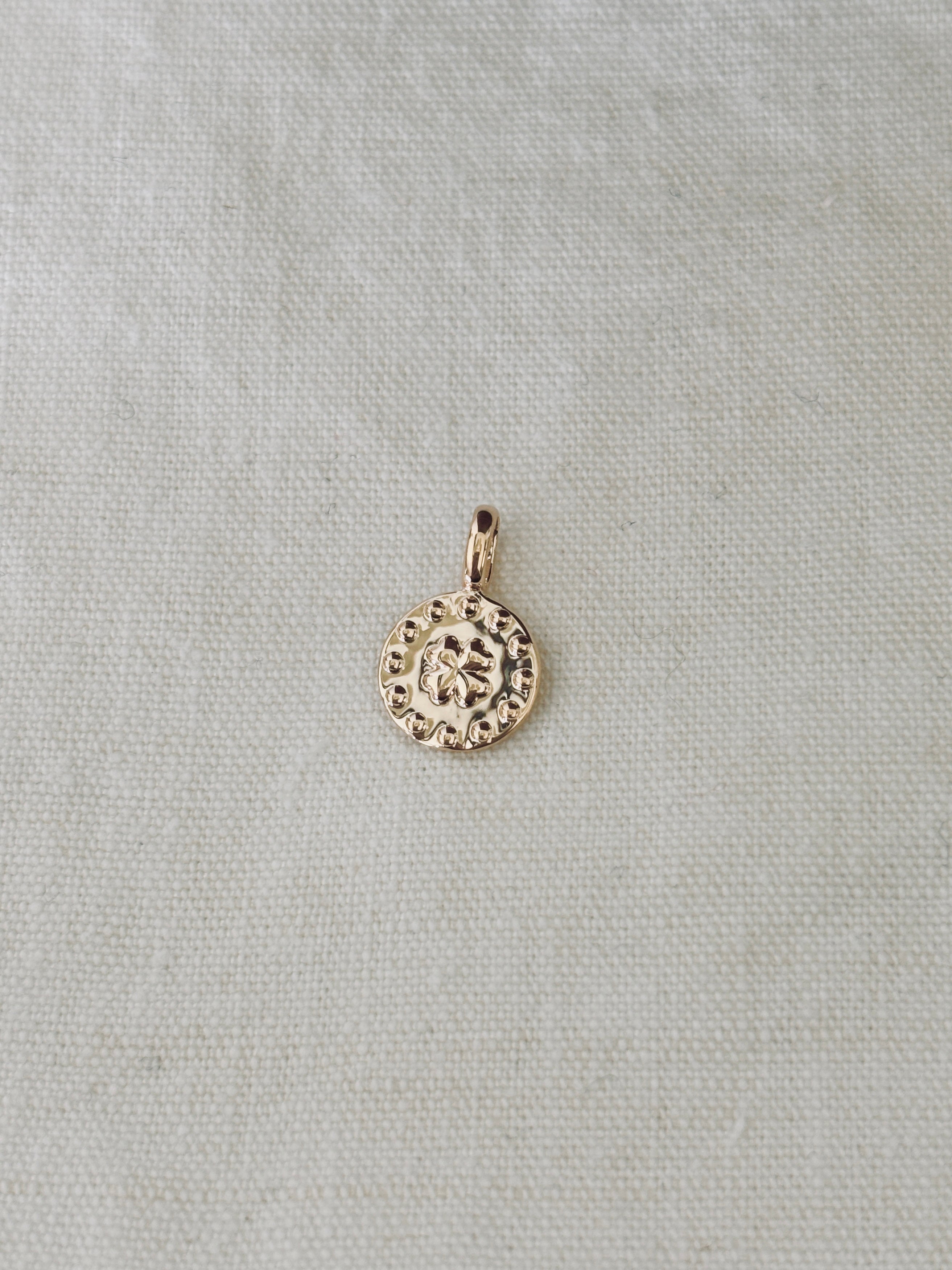 Pendentif Trèfle Thaïs Plaqué Or