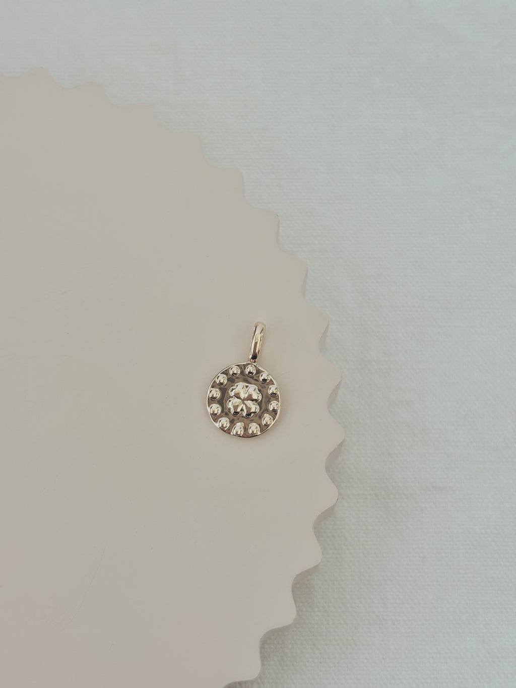 Pendentif Trèfle Thaïs Plaqué Or