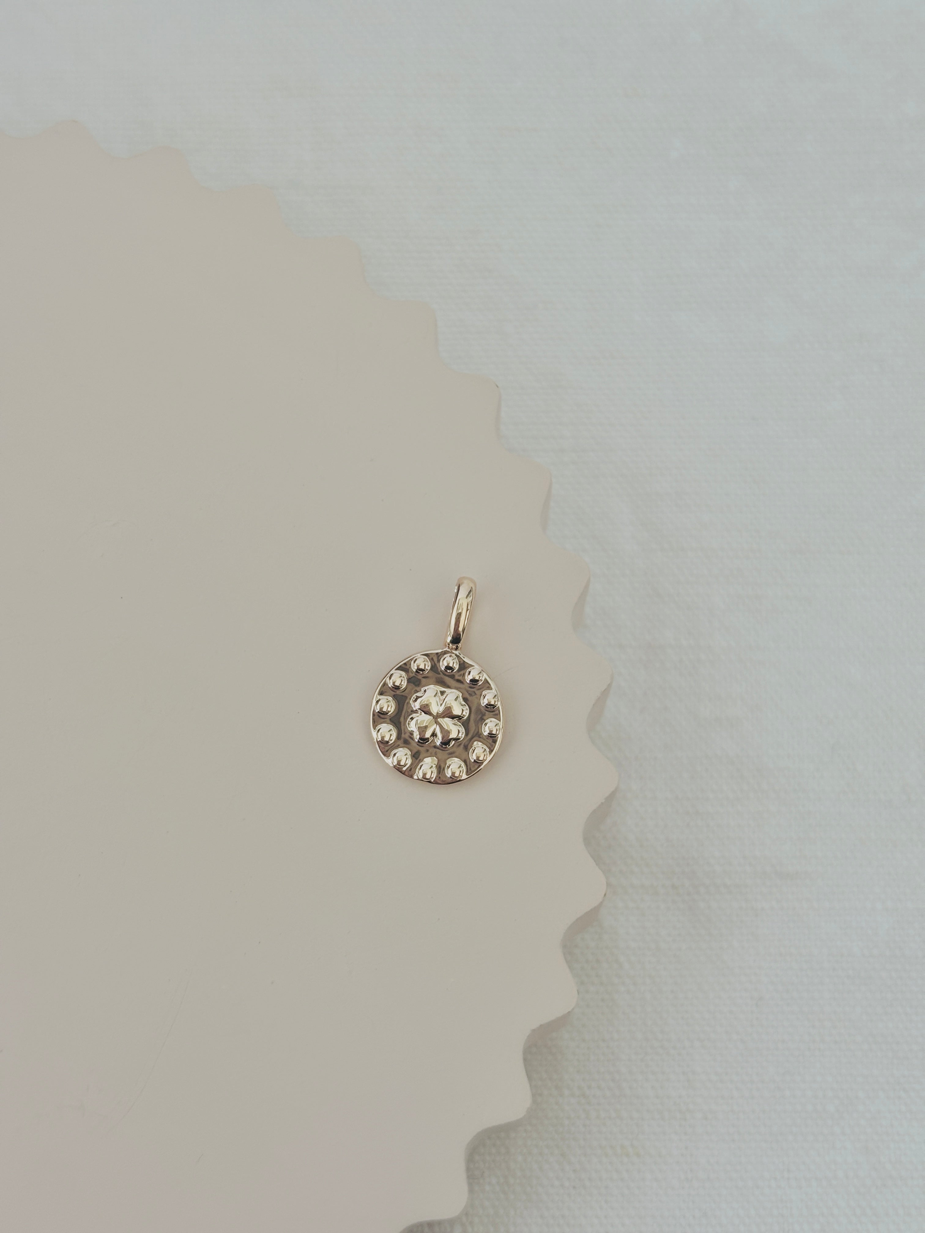Pendentif Trèfle Thaïs Plaqué Or