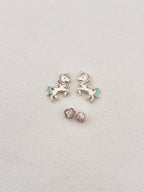 Boucles d'Oreilles Puces Licorne Lise Plaqué Or