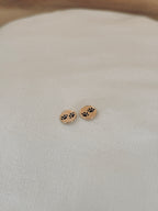 Boucles d'Oreilles Puces Patte De Chien Rita Plaqué Or