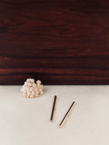 Boucles d'Oreilles Puces Barre Billy Plaqué Or