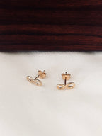 Boucles d'Oreilles Puces Infini Callie Plaqué Or